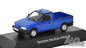 Skoda Felicia Pickup 1995 - мащаб 1:43 на DeAgostini модела е нов в блистер Шкода