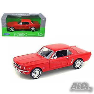 Ford Mustang Coupe 1964 - мащаб 1:24 на Welly моделът е нов в кутия