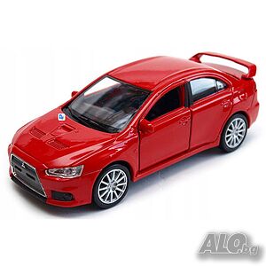 Mitsubishi Lancer EVO X - мащаб 1:39 на Welly моделът е нов в кутия