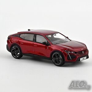 Peugeot 408 GT Hybrid 2023 - мащаб 1:43 на Norev моделът е нов в PVC дисплей-кейс
