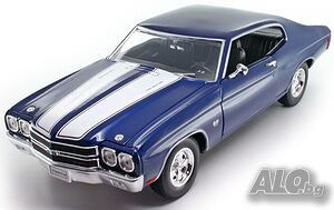 CHEVROLET CHEVELLE SS 454 1970 - мащаб 1:18 на Welly моделът е нов в кутия