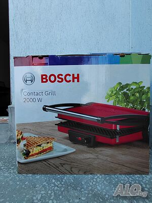 Нов неотварян контактен грил BOSCH TCG4215, 2000 W