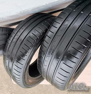 195/55R15 dunlop-№482 Гуми 2 бр. 2014 г. Летни гуми 195 mm 55  15 цола | Гуми, Джанти | Монтана