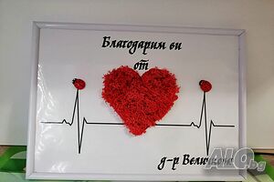 Подарък за лекар със скандинавски мъх