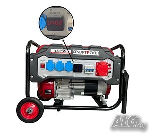 Агрегат за Ток Четиритактов 4.5kW Генератор Монофазен дисплей 8.5к. с