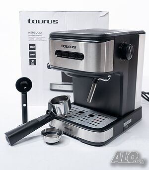 Кафе машина Taurus MERCUCCIO 20Bar. Стомана 1100 W 1.5 L