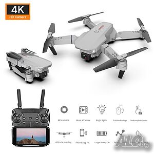Дрон, 4k HD двойна камера, Е88 Pro