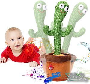 Танцуващ и пеещ кактус Cactus, говореща интерактивна играчка