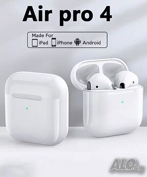 Bluetooth 5.0 слушалки, Pro 4, Super Bass с калъф за зареждане