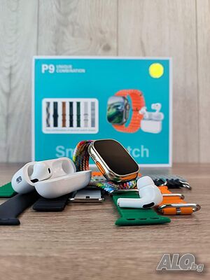 Smart Часовник P9 + Слушалки
