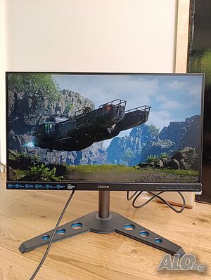 Геймърски монитор Lenovo Legion Y25-25 - пълен комплект