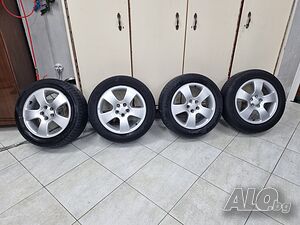 Оригинални алуминиеви джанти за Audi - 16 цола (5х100) с летни гуми.