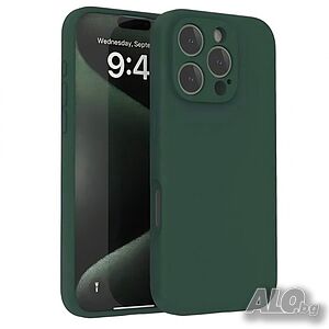 Калъф за iPhone 16 Pro (6.3), Тъмнозелен