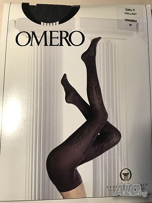 Италиански микрофибърен тъмно сив чорапогащник с плътност 50DEN, марка OMERO, размер М