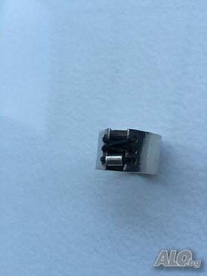 Красива сребърна халка, общо тегло 10.31г, проба 925.