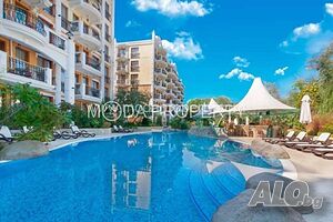 Продава се модерно студио в добре поддържан комплекс в Слънчев бряг.