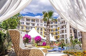 Двустаен апартамент край морето с целогодишен басейн и SPA в Слънчев бряг