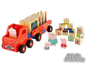 НОВА! Играчка Peppa Pig „Дървен камион” Прасето Пепа