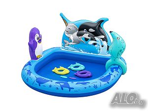 НОВИ! Детски надуваем басейн център Bestway Polar Pals