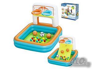 НОВИ! Детски център с топки футбол и баскетбол Bestway Kick ’N Swish 120x107x84 см