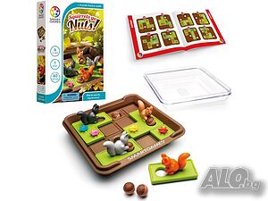 НОВИ! Детска логическа игра Smart Games - Squirrels Go Nuts Катеричките отиват за жълъди