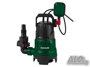 НОВИ! Потопяема помпа за мръсна вода Parkside 400W до 7м