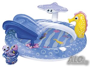 НОВИ! Детски надуваем басейн център за игра Подводен свят