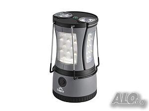 НОВА! Къмпинг лампа 2-в-1 Crivit LED фенер преносимо осветление за палатка