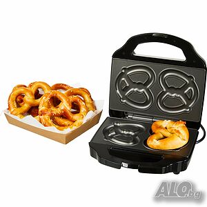 НОВИ! Уред за сандвичи тип гевреци брецел бретцел PRINCESS Pretzel maker