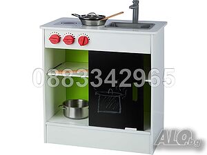 НОВА! Дървена детска кухня 49х49x30см