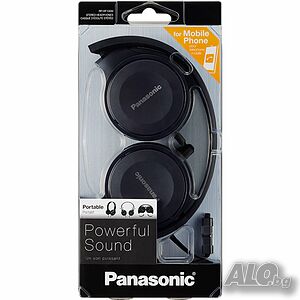 НОВИ! Слушалки Panasonic RP-HF100 сгъваеми силен звук два цвята