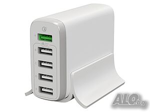 НОВИ! Зарядна станция, USB хъб за едновременно зареждане на устройства