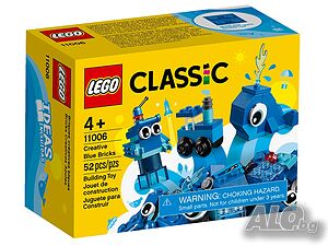 НОВИ! LEGO® Classic 11006 Творчески сини тухлички кит влакче робот