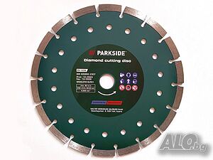 НОВИ! Диамантен режещ диск 230mm Parkside бетон тухла клинкер