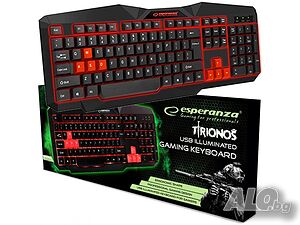 НОВА! USB Gaming клавиатура Esperanza EGK201R Tirionos