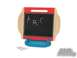 НОВИ! Дървена двустранна дъска за рисуване Монтесори Playtive