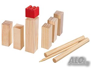НОВИ! Шведски шах Kubb Game Викингски шах