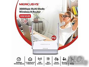 НОВИ! Безжичен N рутер Mercusys MW305R 300Mbps