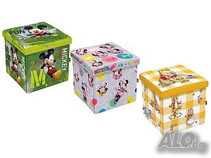НОВИ! Табуретка сгъваема Disney 3в1 38х38х38см до 150кг