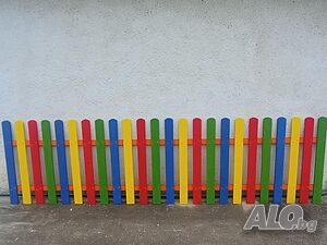 Декоративна дървена ограда за двор градина заведение детска площадка, дървени огради оградки