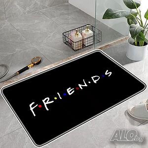 Постелка за баня Friends Приятели килим за входна врата баня