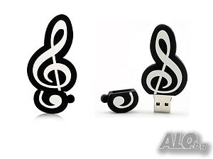 Флашка 32 гб. Нота, Ключ Сол, USB флашка