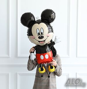 Цял ръст Мики Маус 112 см. фолиев балон mickey mouse