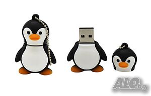 Флашка 32 гб. Пингвин, USB флашка