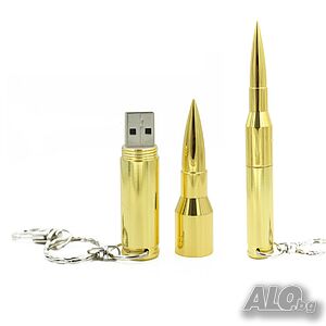 Флашка USB 32 гб Патрон, куршум флаш памет