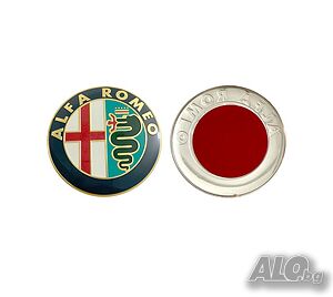 2 бр. Емблеми за Алфа Ромео, емблема Лого Alfa Romeo 47 мм