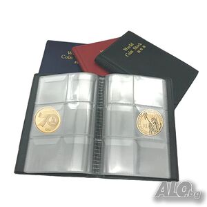 Албум за 60 големи монети до 45 мм, класьор за монети