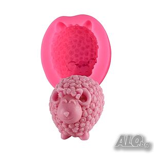 Силиконов молд 3D Агне Овца за свещ сапун фондан