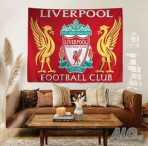 Знаме Ливърпул 75 х 115 см, Liverpool you’ll never walk alone, Анфилд