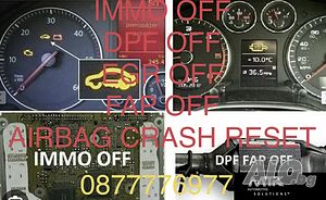 Премахване на IMMO, DPF, EGR, FAP, O2, Airbag crash